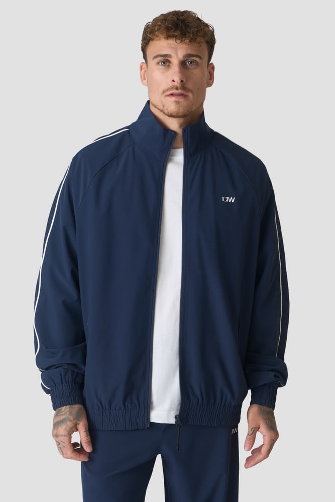 ICIW Contrast Track Jacket Midnight Blue