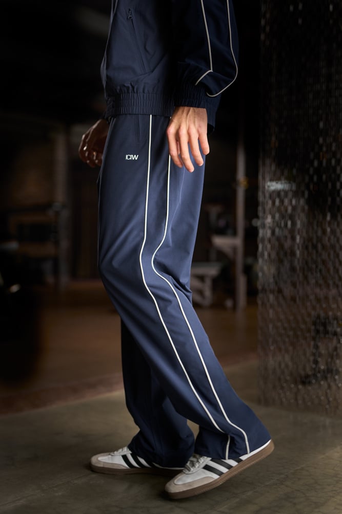 ICIW Contrast Track Pants Midnight Blue