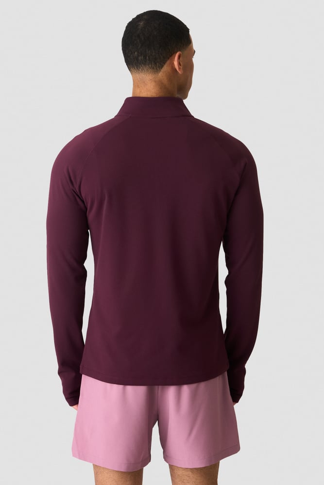 ICIW Mirage 1/4 Zip Midlayer Long Sleeve Maroon Red