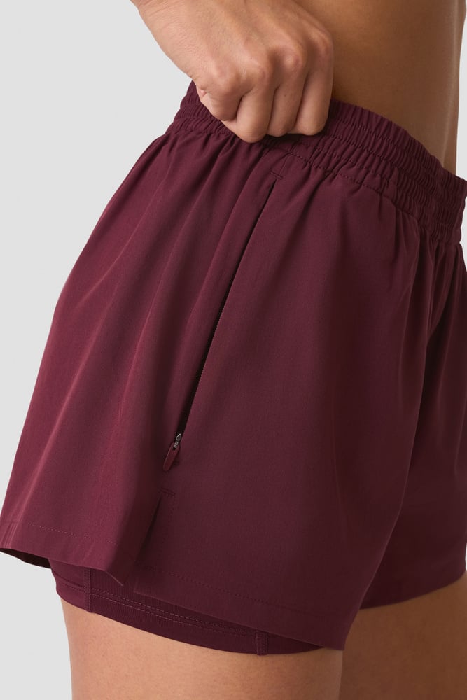 ICIW Mirage Cardio 2-in-1 Shorts Dark Mahogany