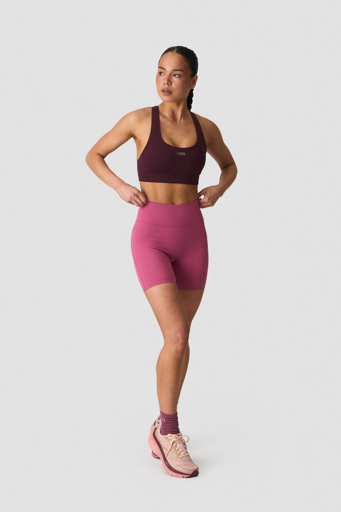 ICIW Mirage Cardio High Support Bra Maroon Red