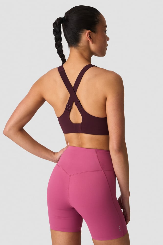 ICIW Mirage Cardio High Support Bra Maroon Red