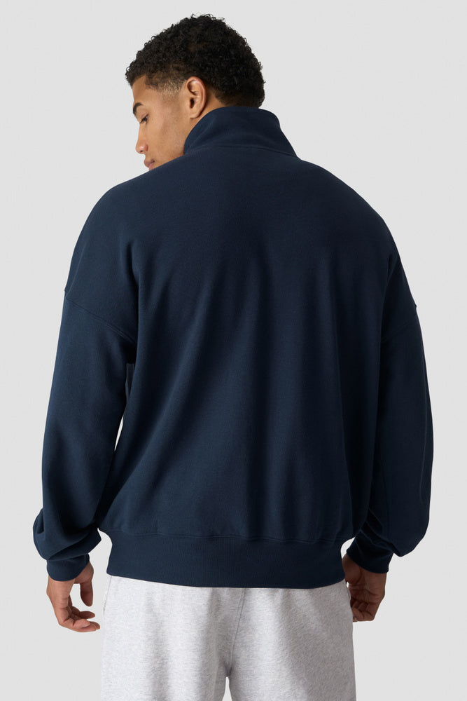 ICIW Everyday Terry 1/4 Zip Sweat Midnight Blue