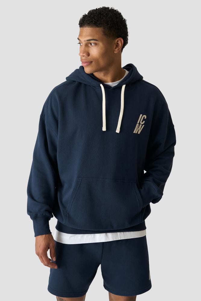 ICIW Everyday Terry Relaxed Hoodie Midnight Blue