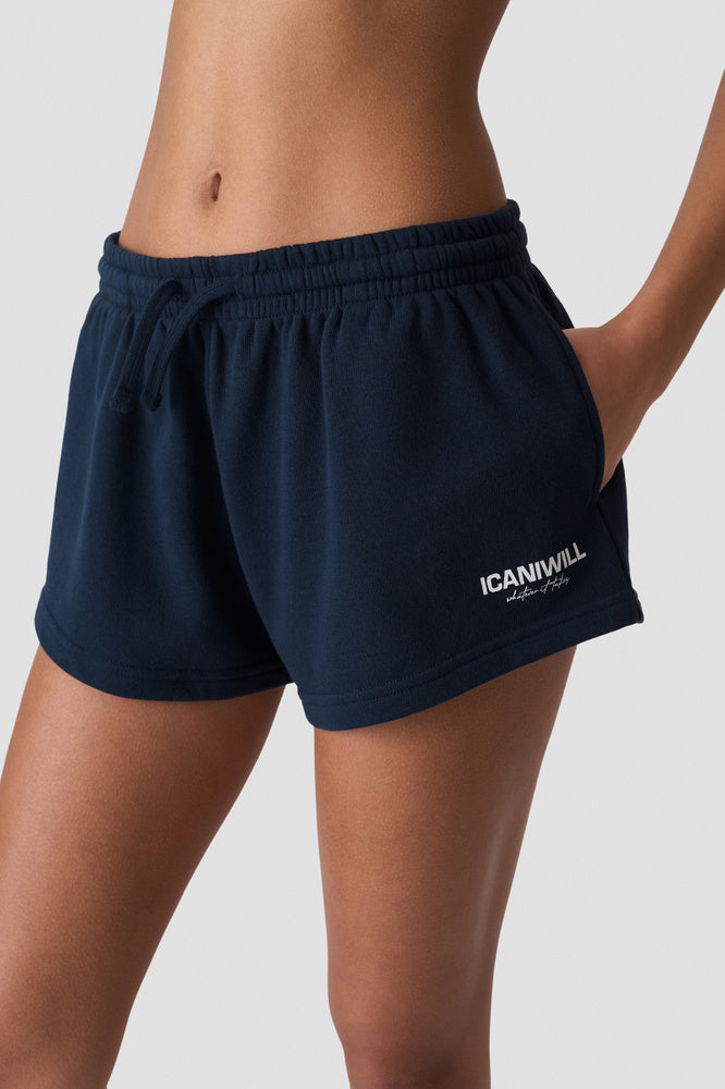 ICIW Everyday Terry Mid Shorts Midnight Blue