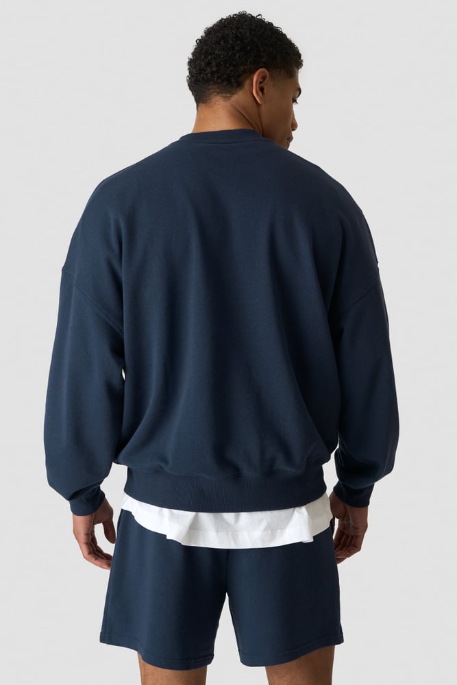 ICIW Everyday Terry Relaxed Crewneck Midnight Blue
