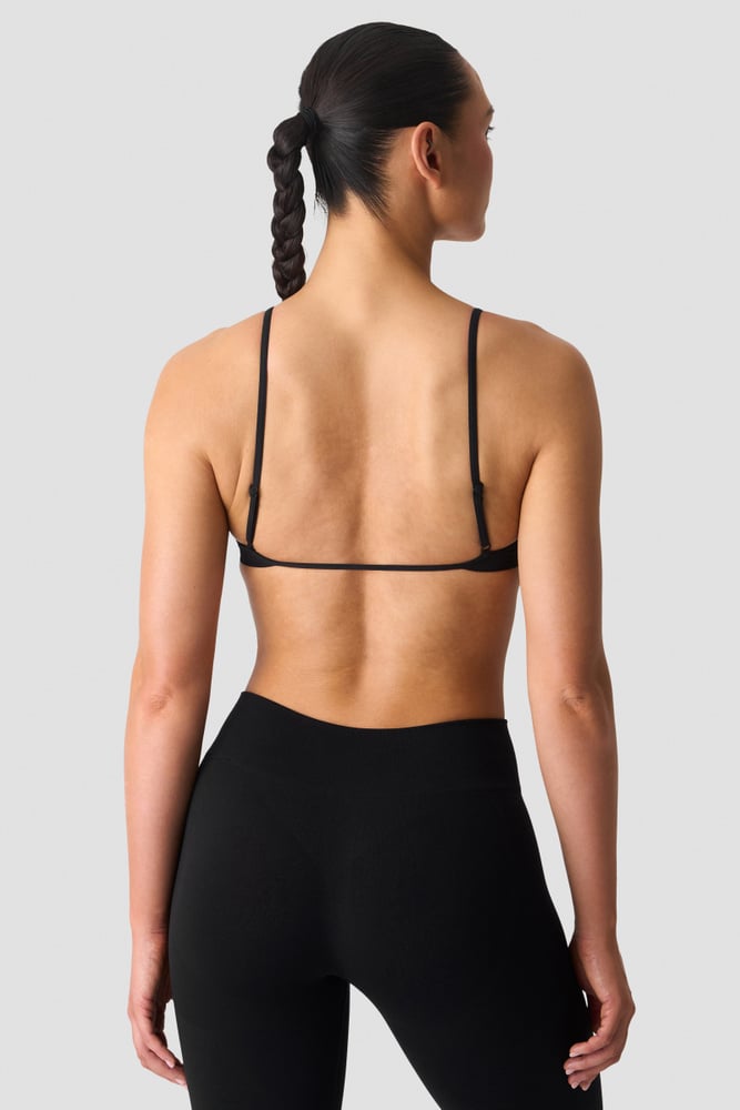 ICIW Smooth Seamless Open-Back Sportsbra Black