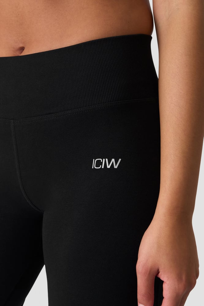 ICIW Smooth Seamless Straight Pants Black