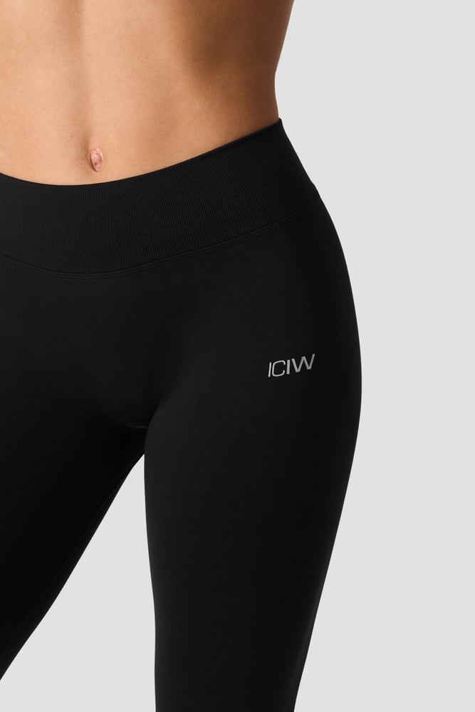 ICIW Smooth SL Mid-Rise V-shape Tights Black
