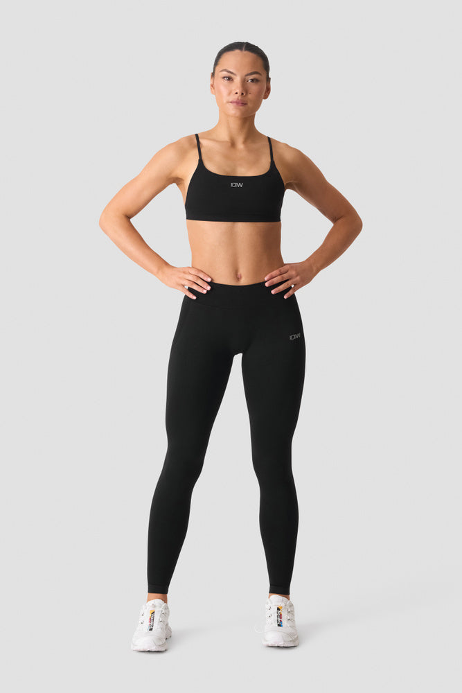 ICIW Smooth Seamless V-Shape Tights Black