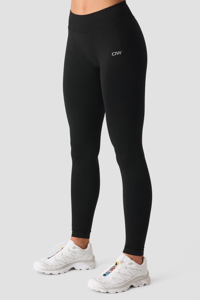 ICIW Smooth Seamless V-Shape Tights Black