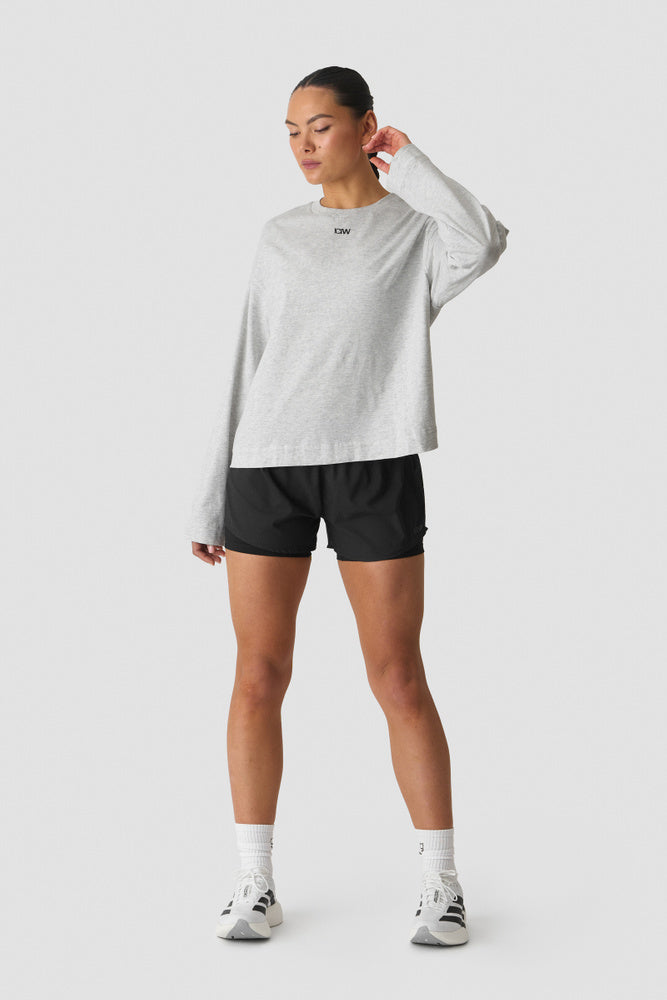 ICIW Everyday Relaxed Long Sleeve Light Grey Melange