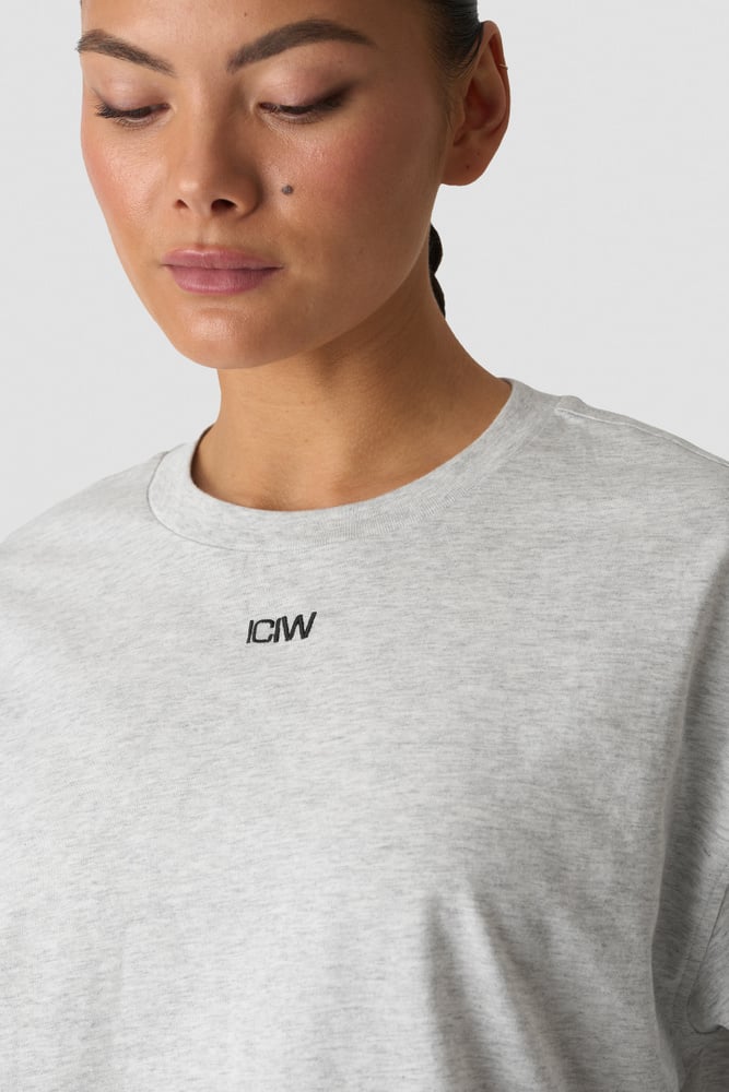 ICIW Everyday Relaxed Long Sleeve Light Grey Melange