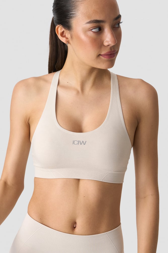 ICIW Shape Mid Support Sports Bra Light Beige