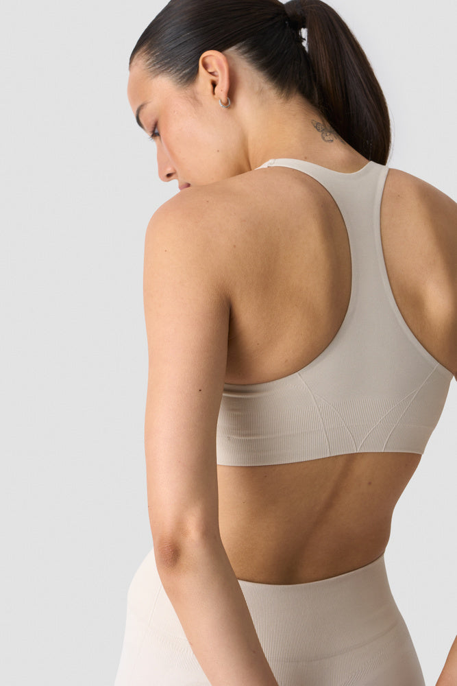 ICIW Shape Mid Support Sports Bra Light Beige