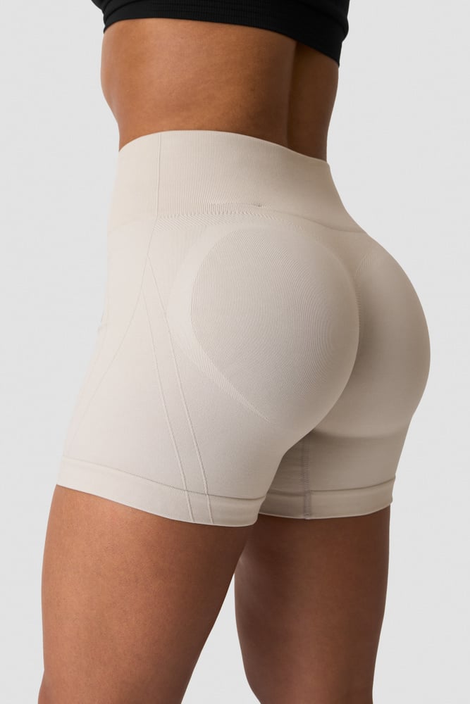 ICIW Shape High Waist Shorts Light Beige