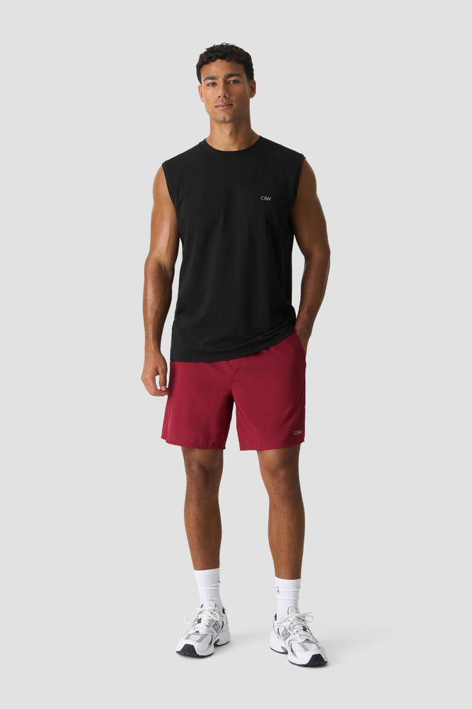 ICIW Workout Shorts 7" Dark Berry
