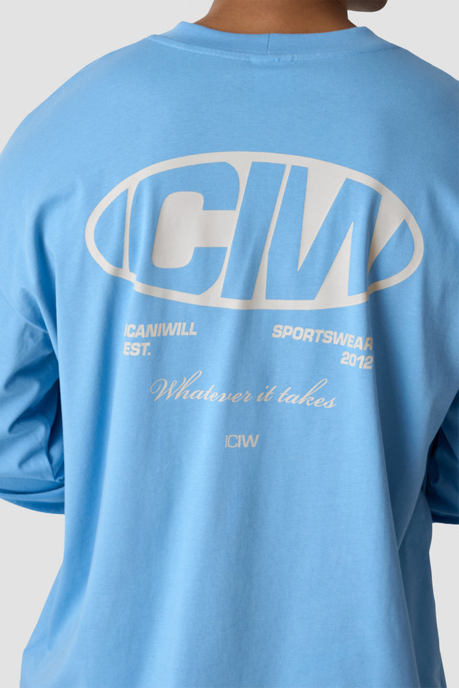 ICIW Everyday Long Sleeve Print Dove Blue