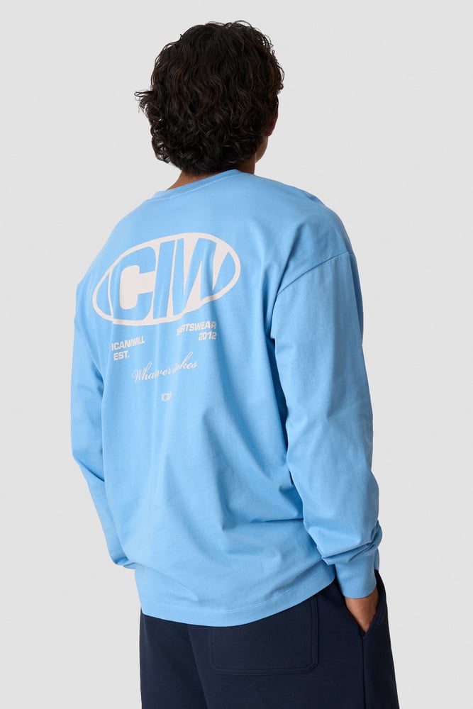 ICIW Everyday Long Sleeve Print Dove Blue
