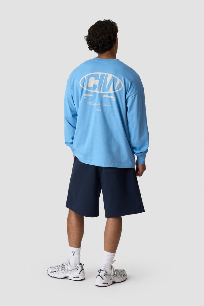 ICIW Everyday Long Sleeve Print Dove Blue