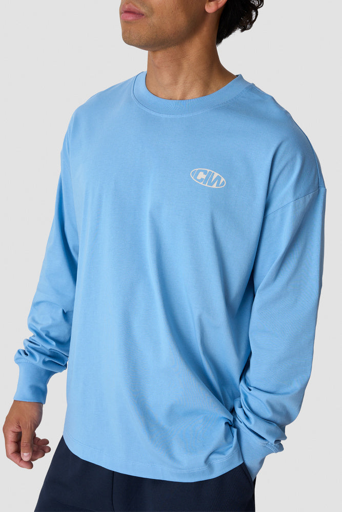 ICIW Everyday Long Sleeve Print Dove Blue