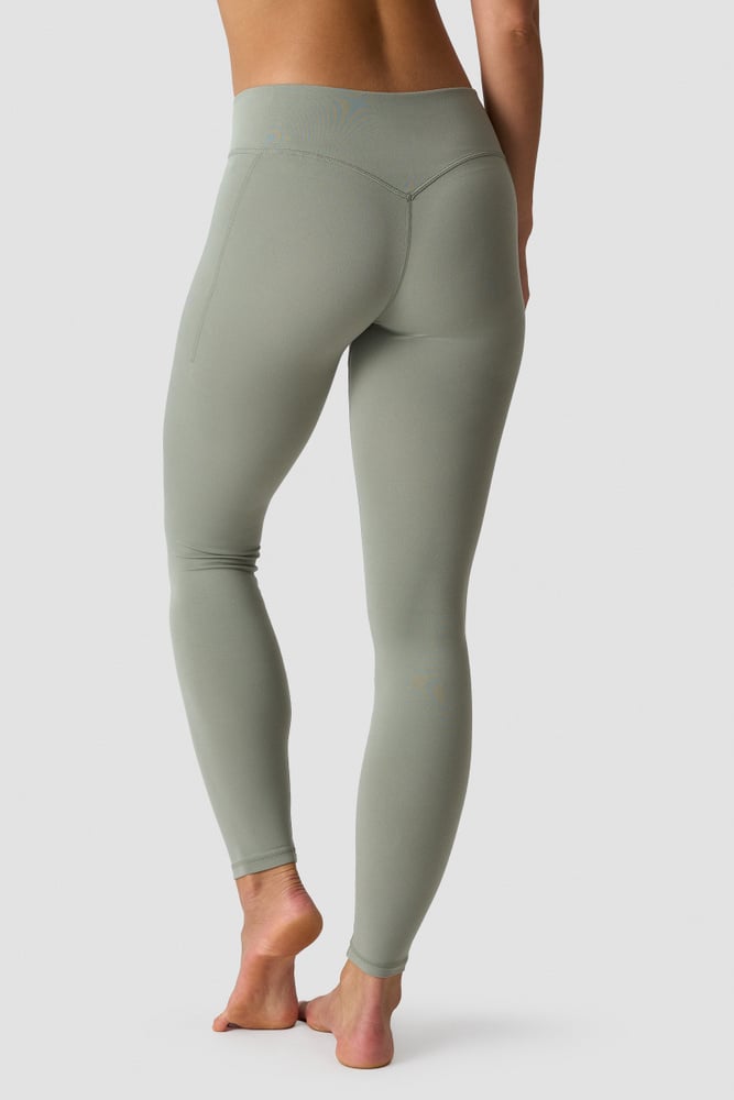 ICIW Luxe Mid Rise Tights Dusty Sage Green