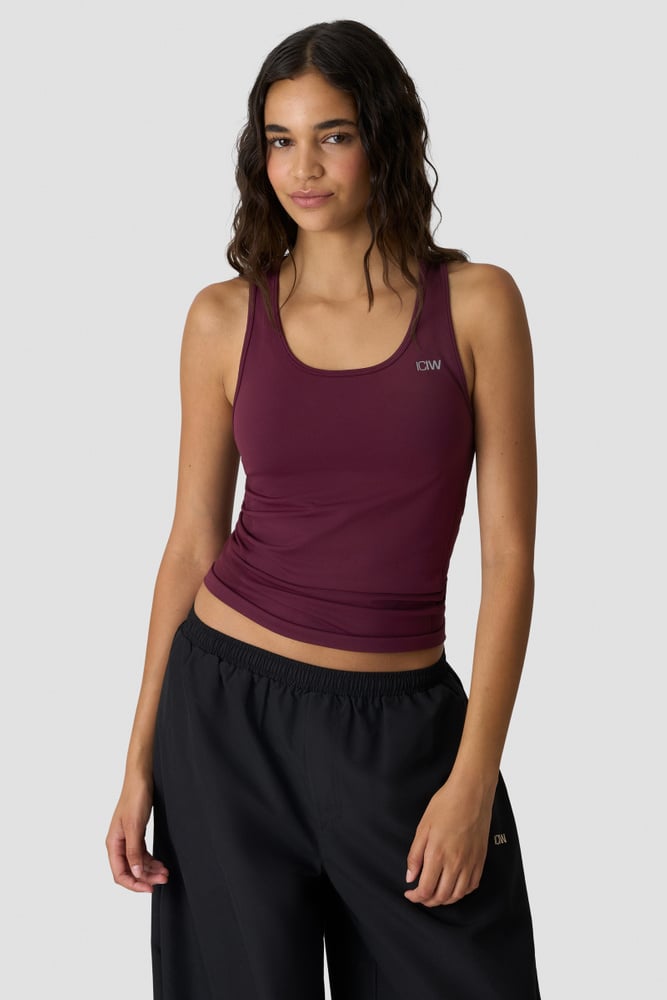 ICIW Define Seamless Tank Top Dark Mahogany