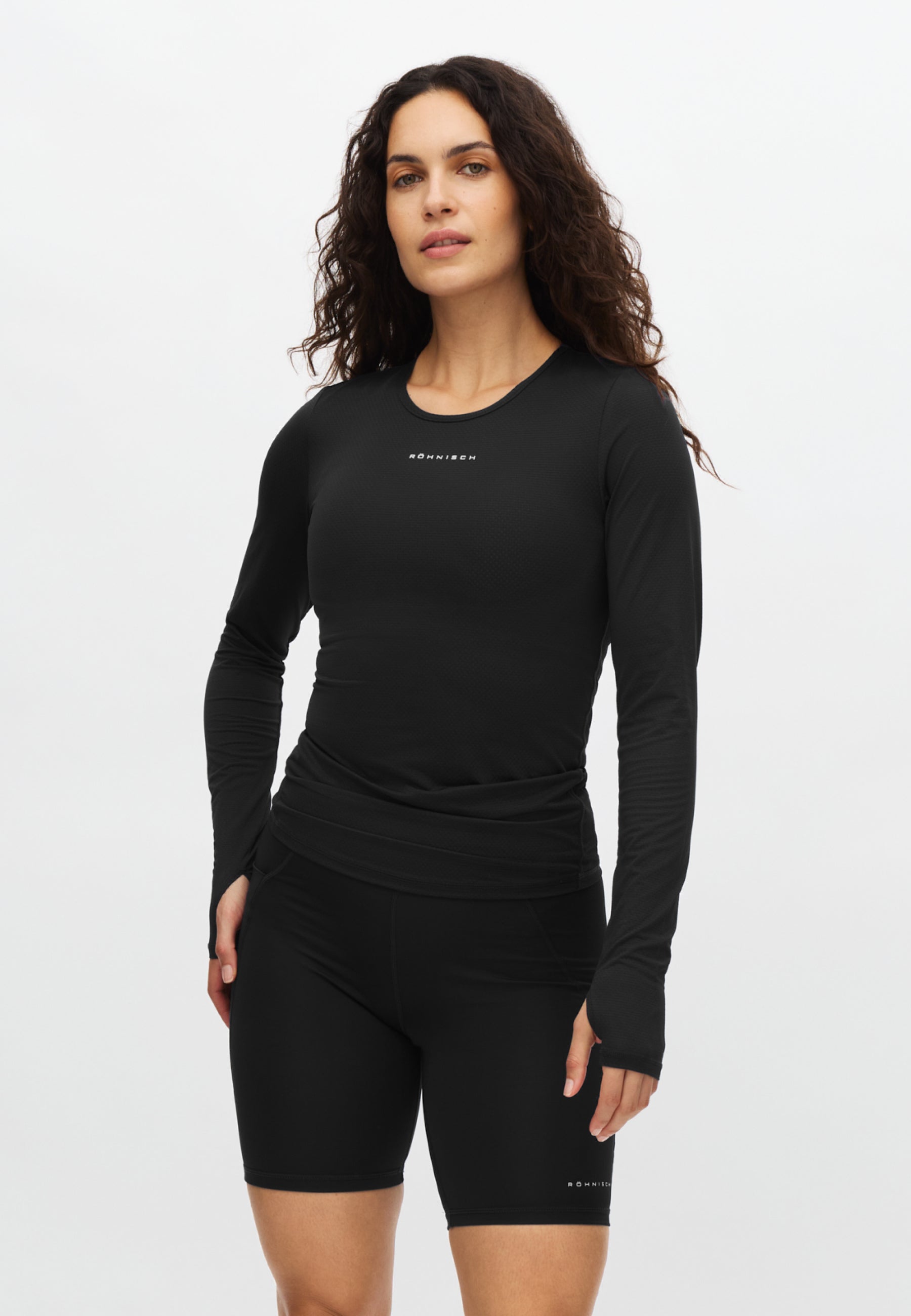 RÖHNISCH Jacquard Long Sleeve Top Black