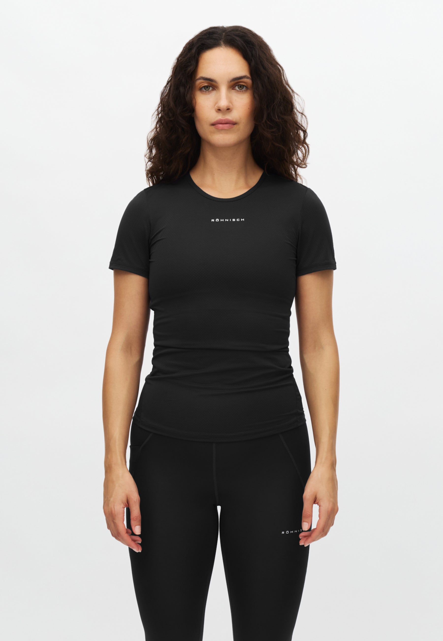 RÖHNISCH Jacquard Short Sleeve Top Black