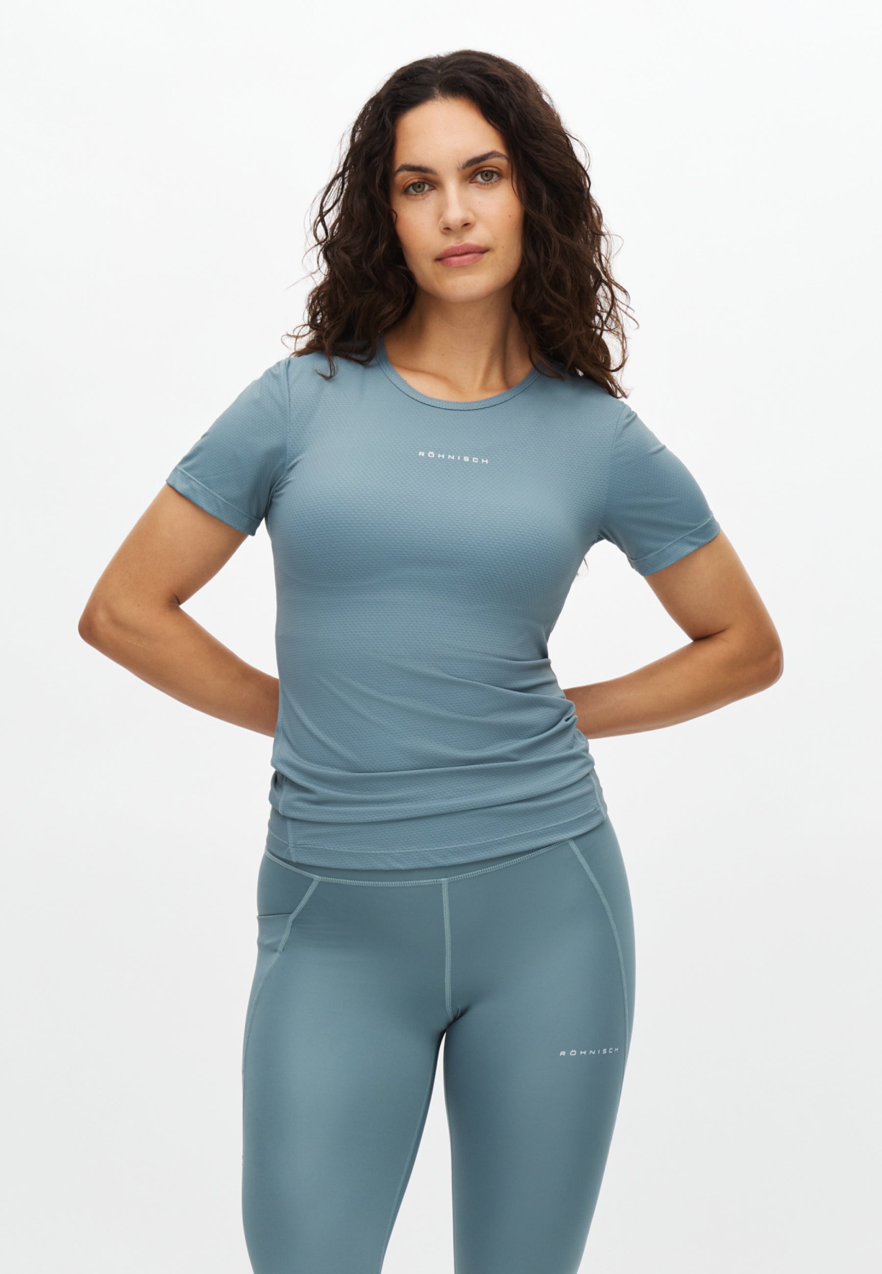 RÖHNISCH Jacquard Short Sleeve Top Stormy Sea