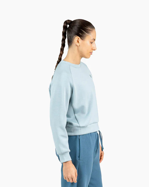 Velites Crop Sweatshirt Holo Blå