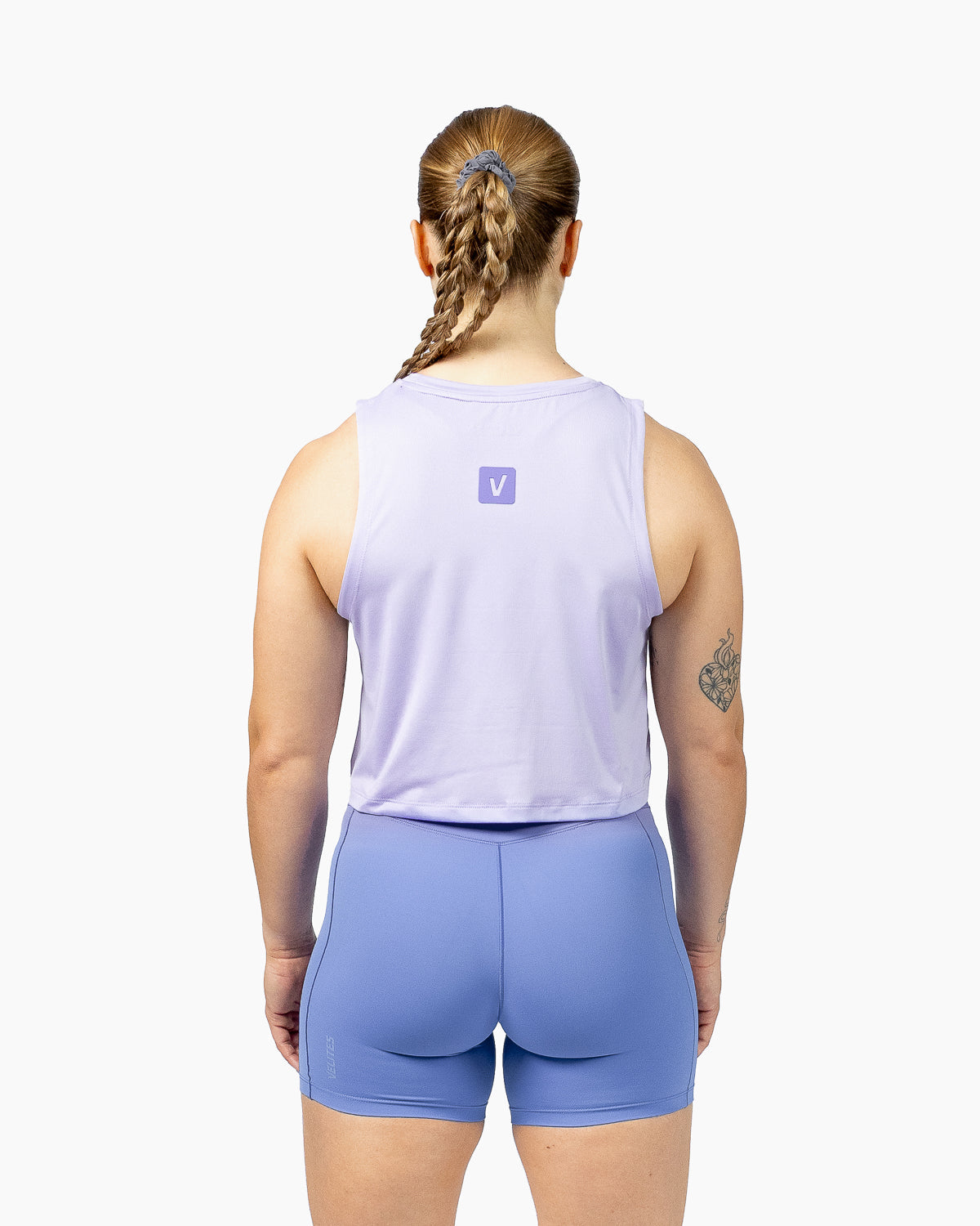 Velites Tank Crop Holo Violet