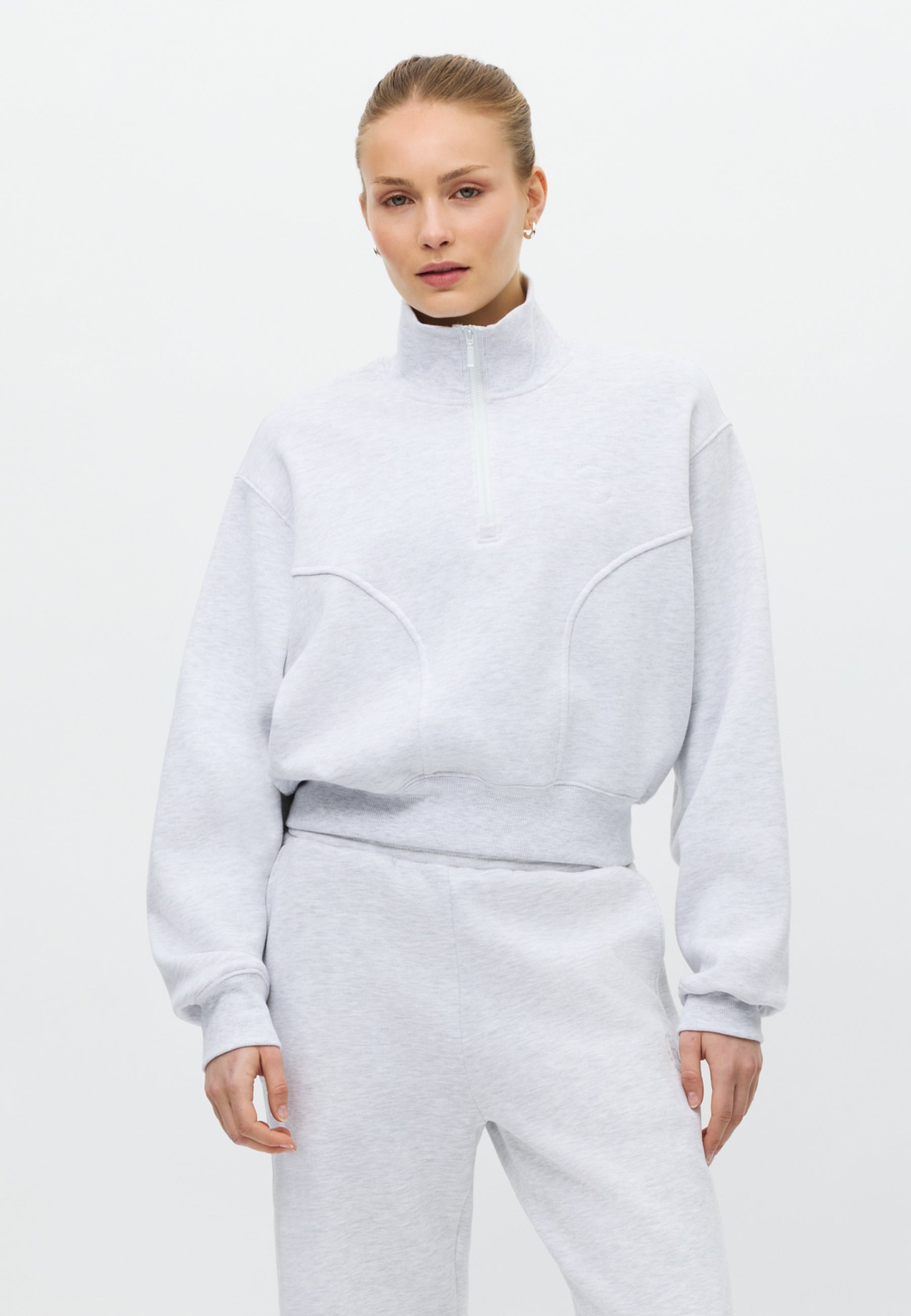 RÖHNISCH Base Sweat Half Zip Light Grey Melange