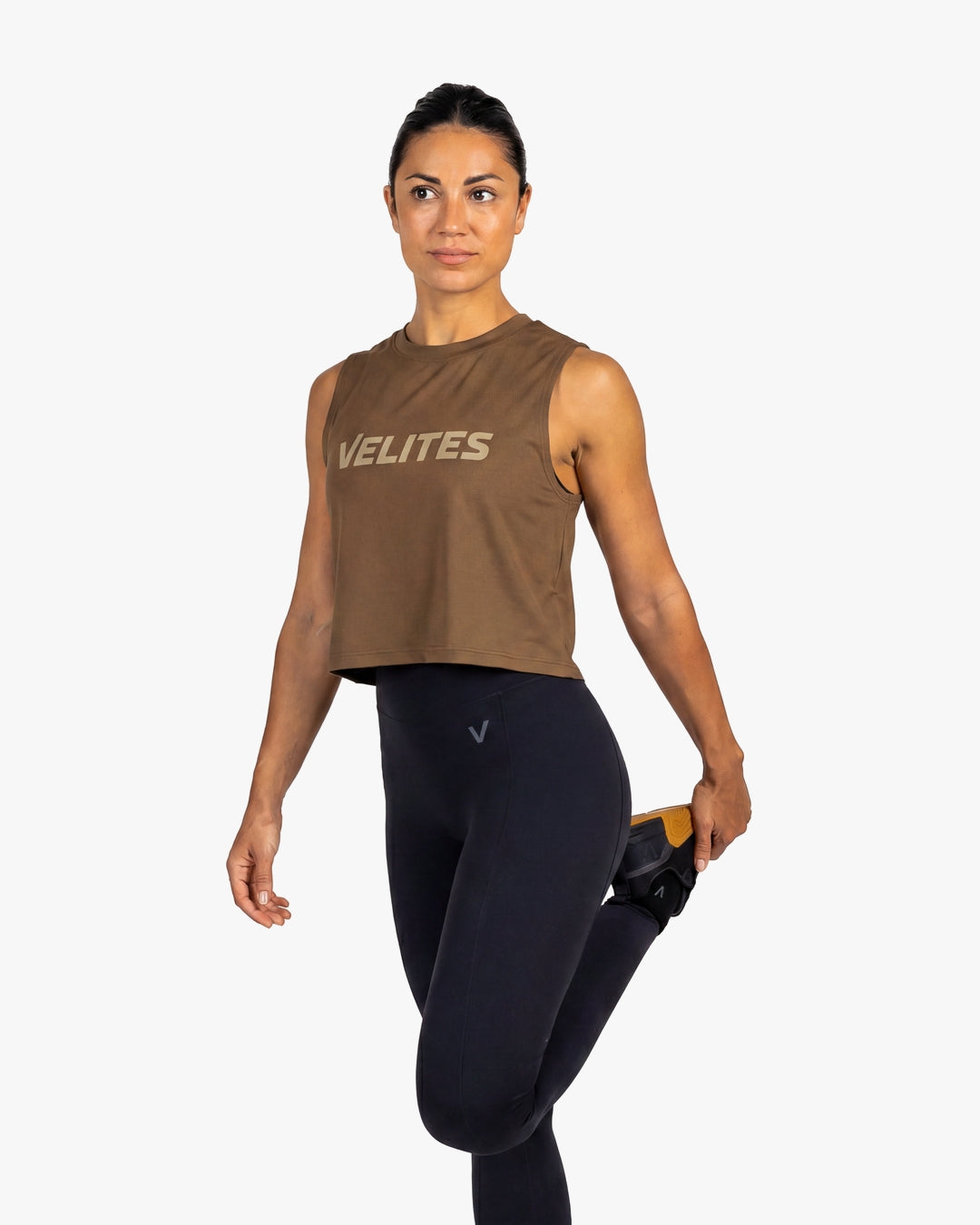 Velites Tank Crop Holo Coconut