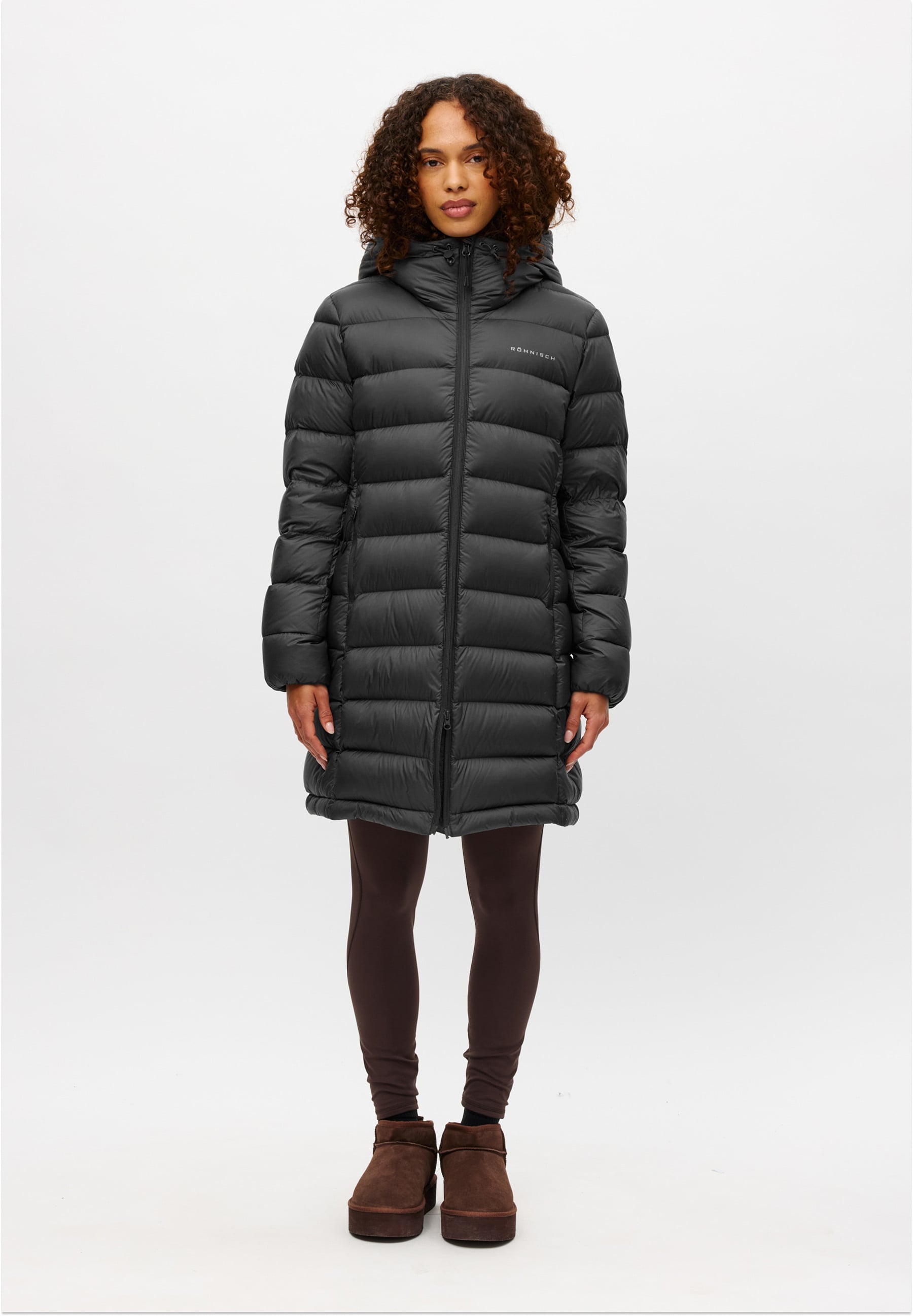 RÖHNISCH Nano Down Mid Coat Black