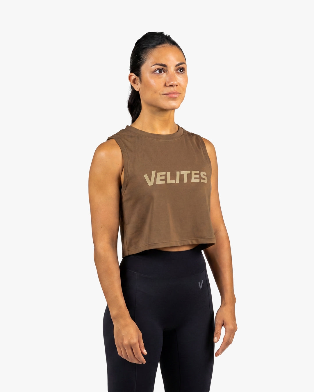 Velites Tank Crop Holo Coconut