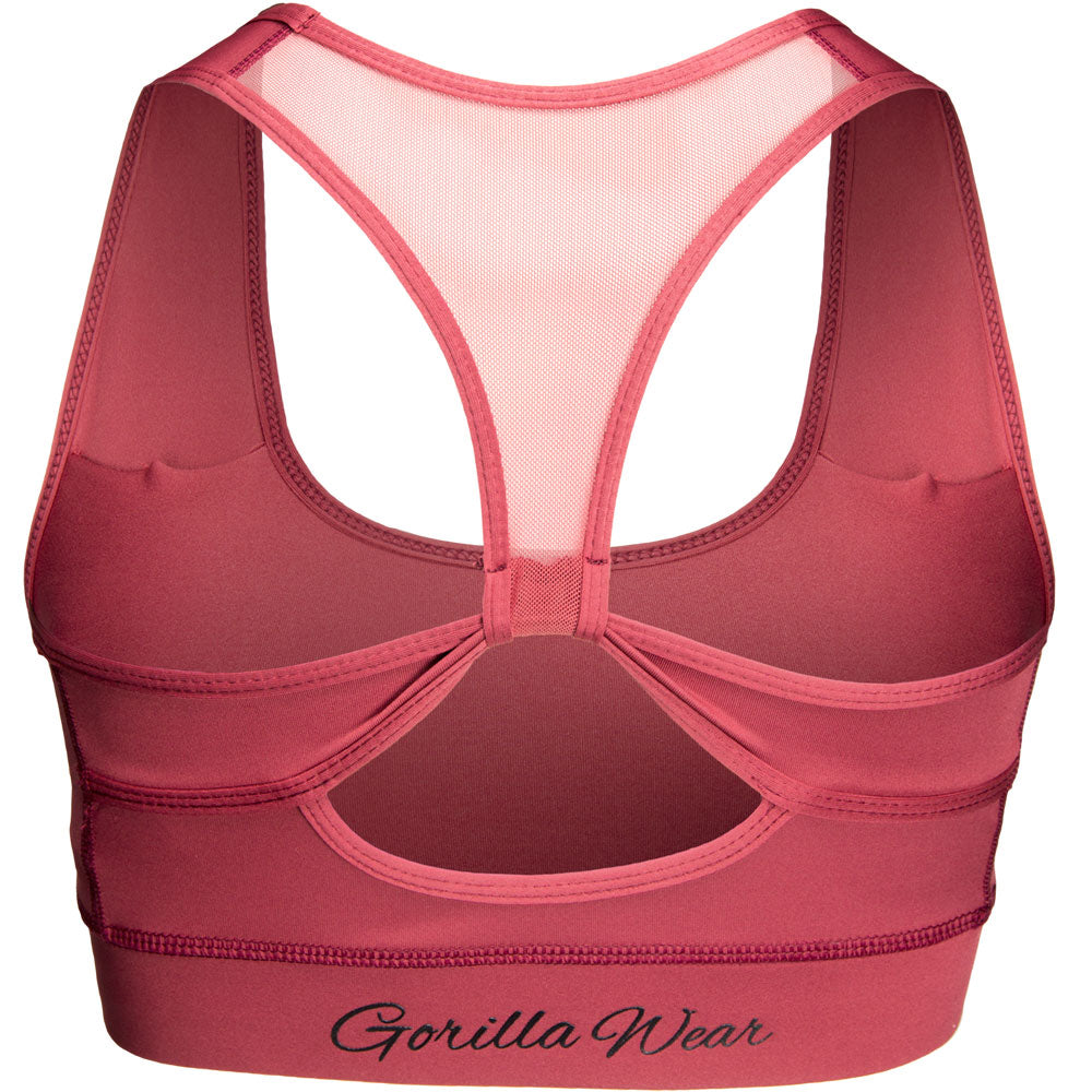 Gorilla Wear Meta Sports Bra, burgundy red Gorilla Wear