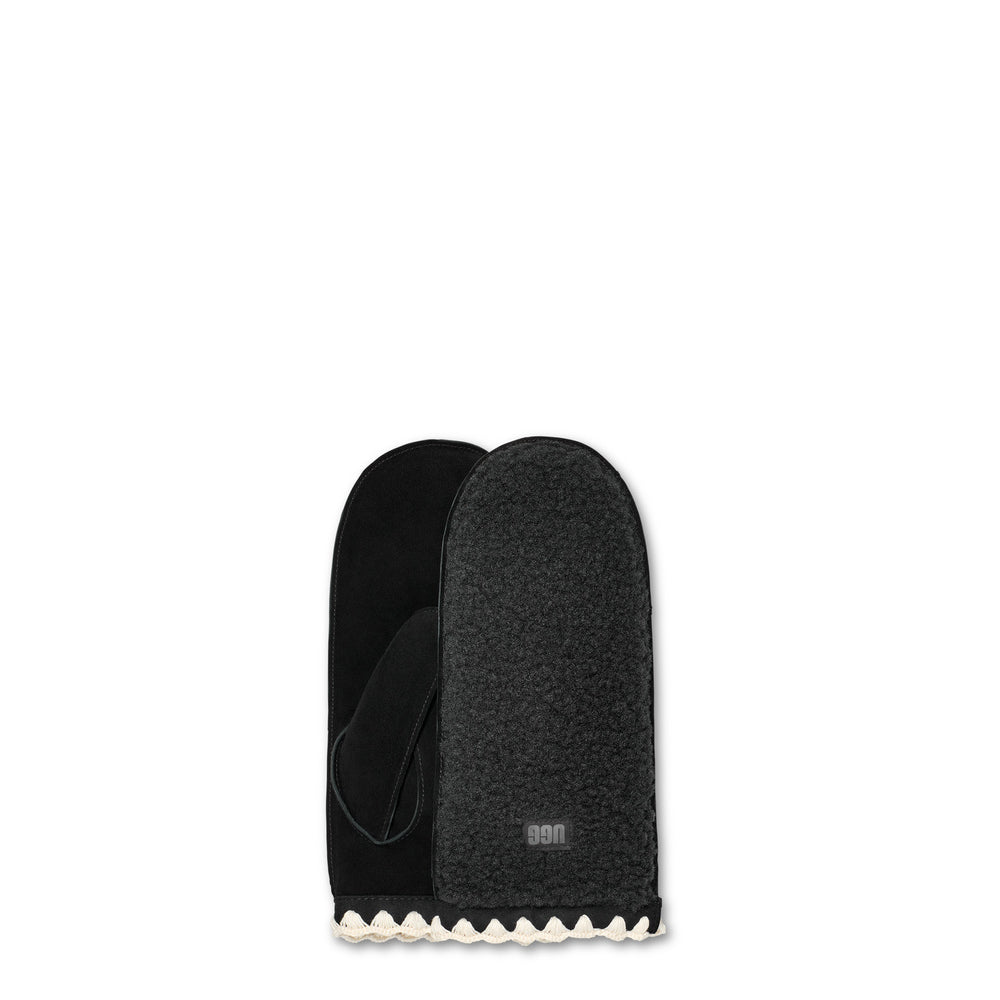 UGG UGGfluff Scalloped Mitten – Dam – Black