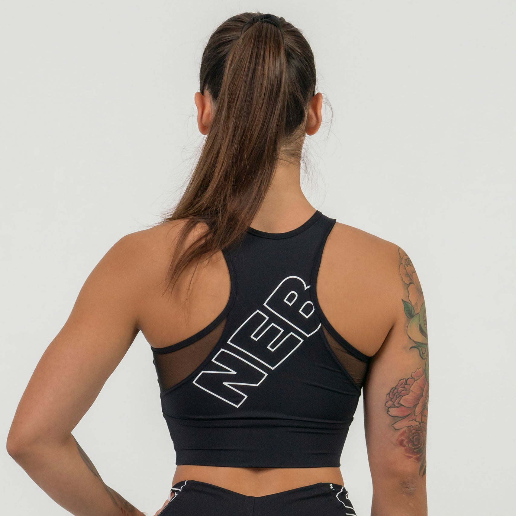 NEBBIA FIT Active Padded Sports Bra, black NEBBIA