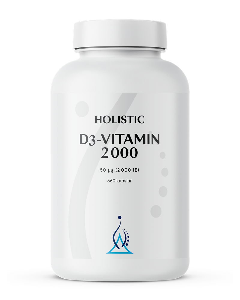 Holistic D3-vitamin 2000 IE 360 kapslar