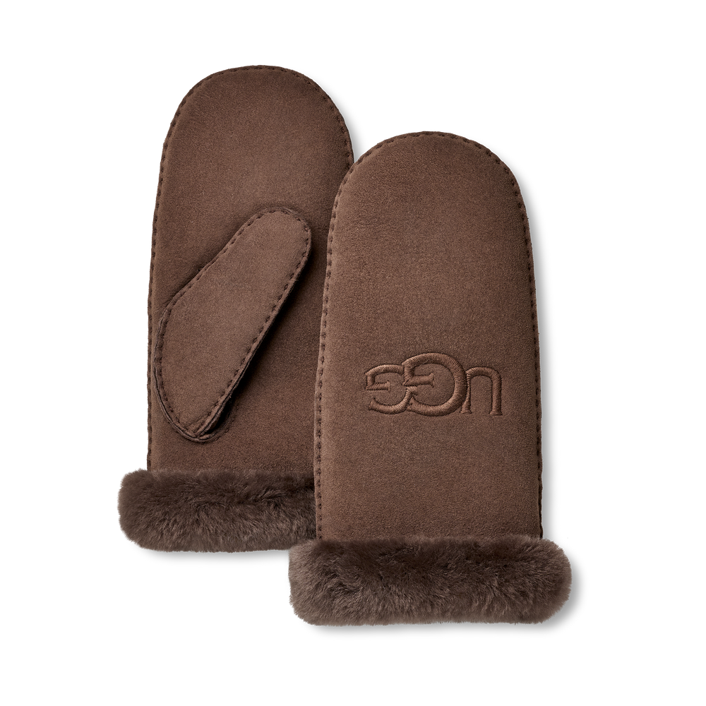 UGG Sheepskin Embroider Mitten – Dam – Allspice