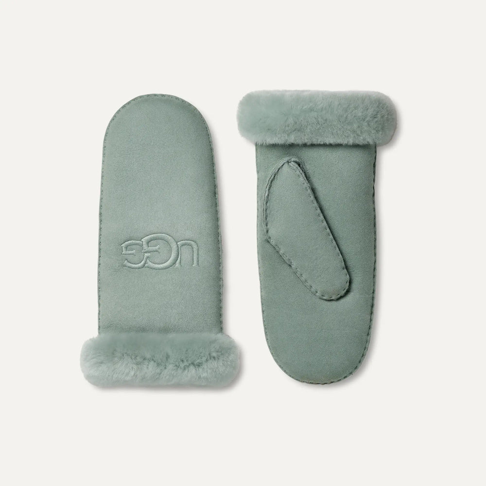 UGG Sheepskin Embroider Mitten – Dam – Grey Mist