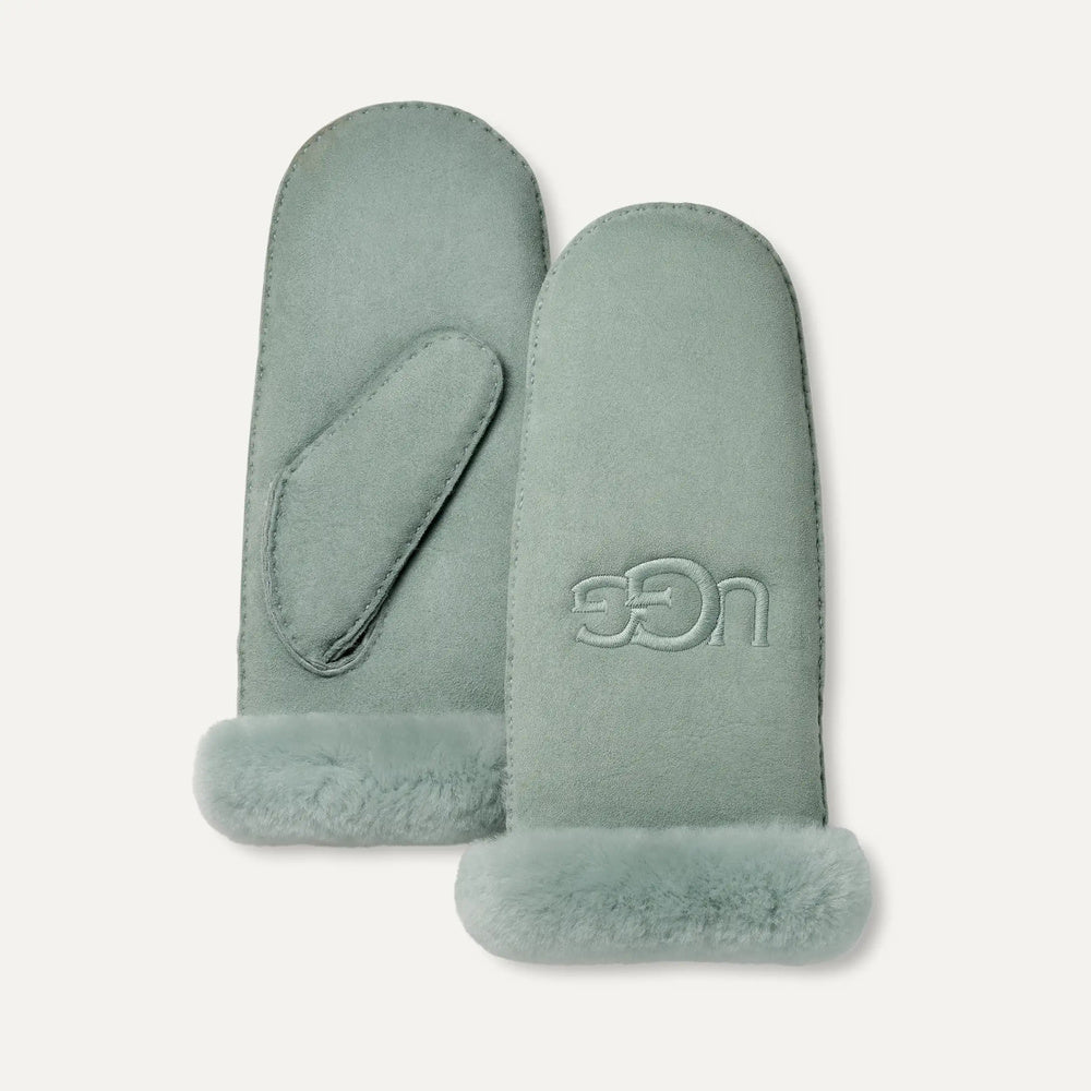UGG Sheepskin Embroider Mitten – Dam – Grey Mist