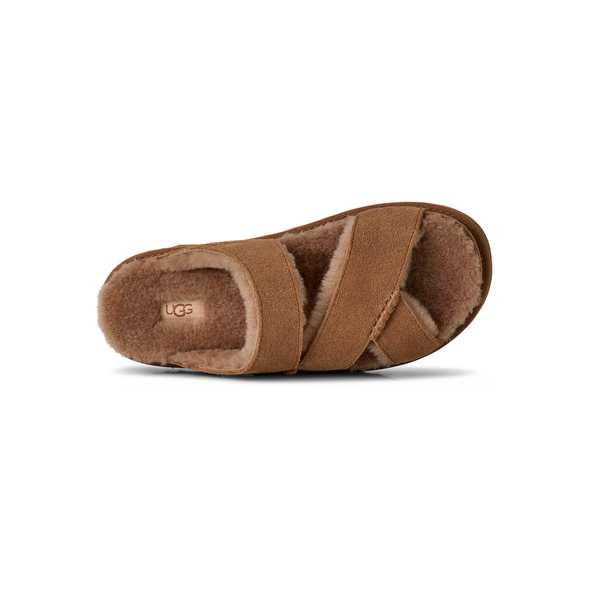 UGG Greenport Cross Strap Slide – Dam – Chestnut
