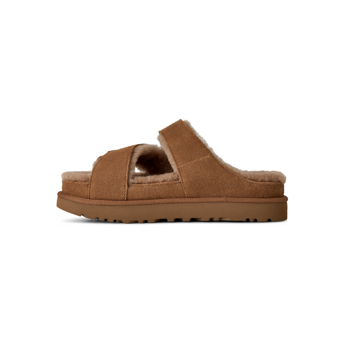 UGG Greenport Cross Strap Slide – Dam – Chestnut