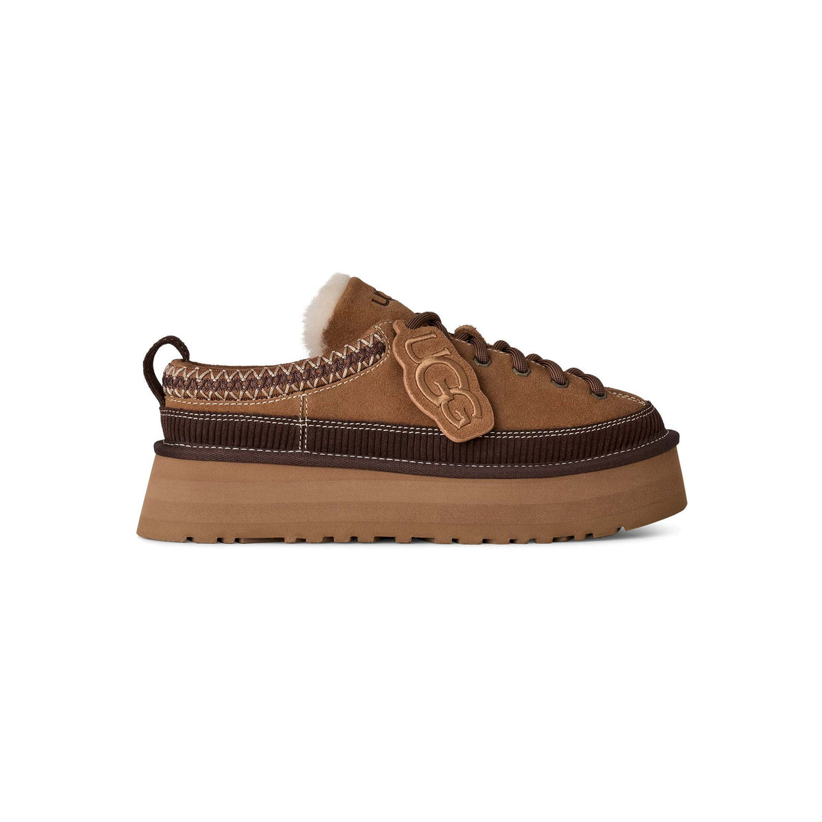 UGG Heritage Lace-Up Slipper – Dam – Chestnut
