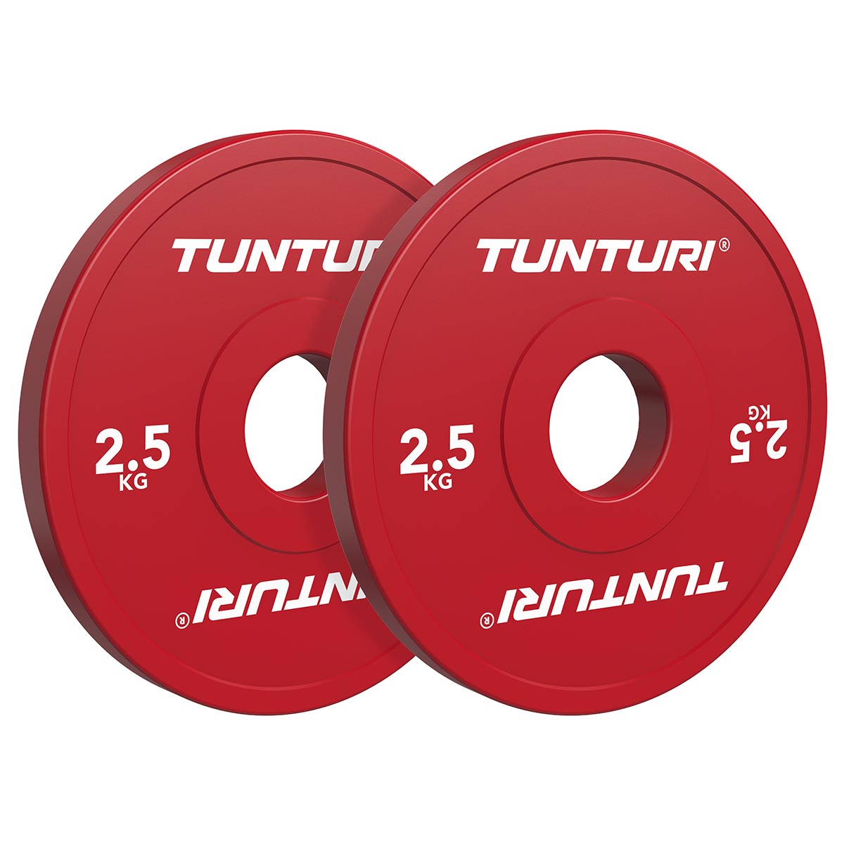 Tunturi Plat. Frac. Plate, Red, 2.5kg