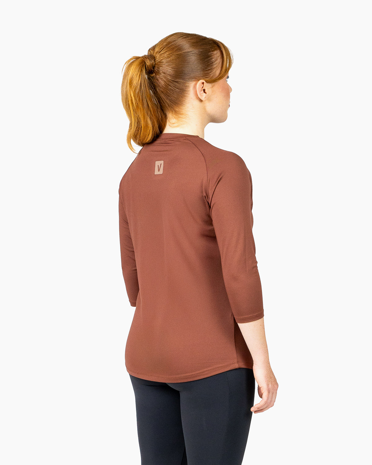 Velites 3/4 Sleeve T-Shirt Holo Chestnut