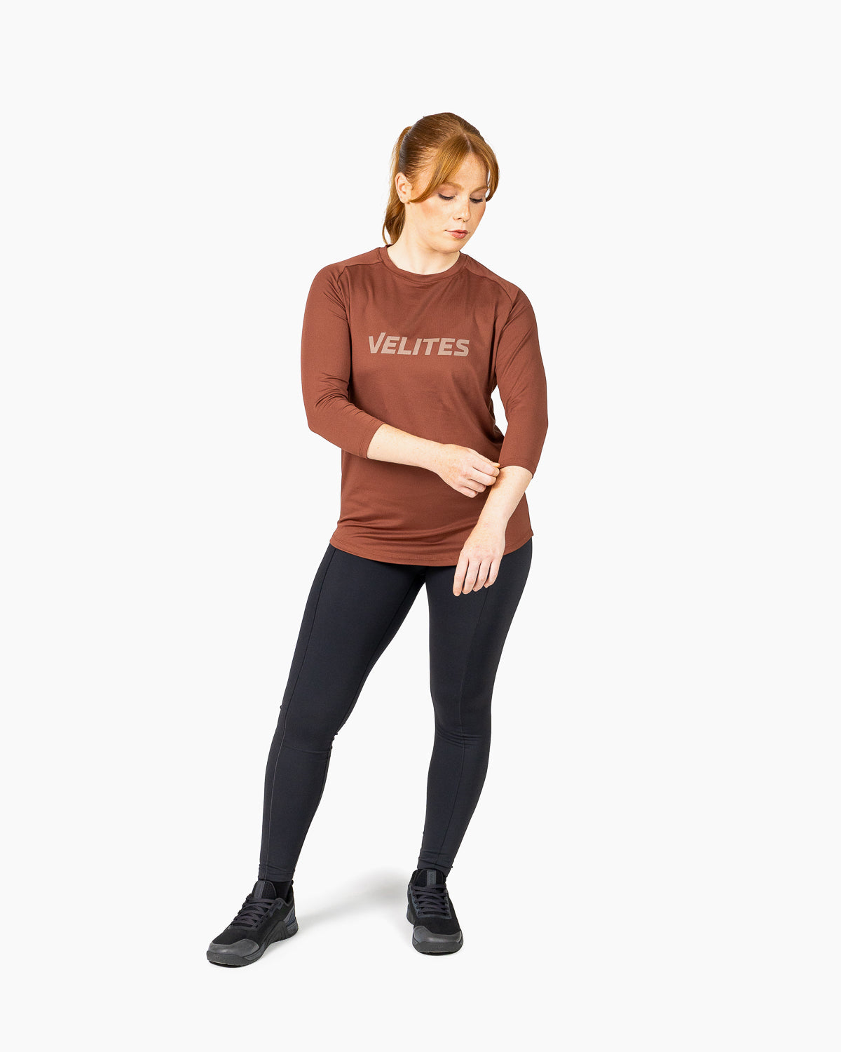 Velites 3/4 Sleeve T-Shirt Holo Chestnut