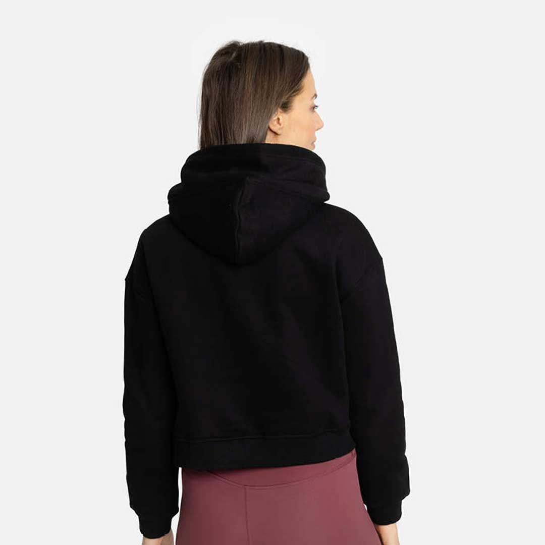 Picsil Short Hoodie with Woman Hoodie Core Svart Picsil